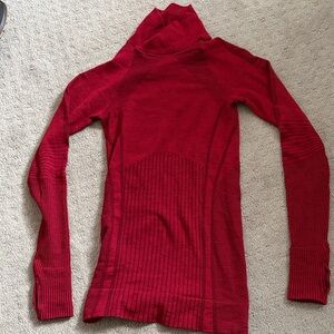 Athleta Crimson Cowl Neck Sweater